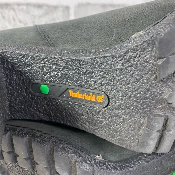 Timberland Tillston Leather Ankle Boots Lug Sole Weatherproof Size 10 Black Nubu - Picture 8 of 12